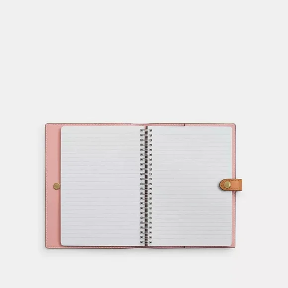 Coach Notebook In Signature Canvas (Powder pink) - Picture 7 of 7